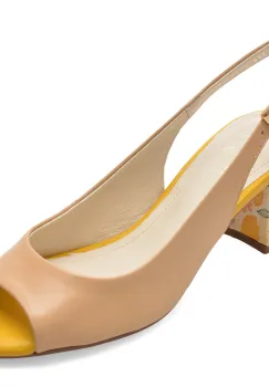 Sandale FLAVIA PASSINI nude, 1205879, din piele naturala imagine