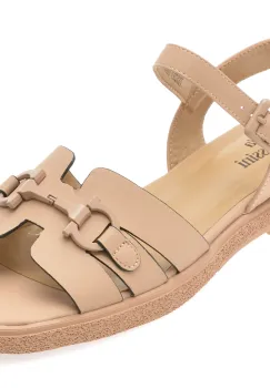 Sandale FLAVIA PASSINI nude, 64650, din piele naturala imagine