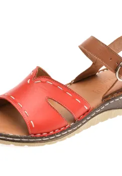 Sandale FLAVIA PASSINI rosii, 1160, din piele naturala imagine