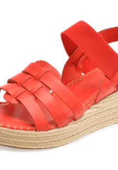 Sandale FLAVIA PASSINI rosii, 366411, din piele naturala imagine