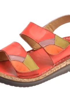 Sandale FLAVIA PASSINI rosii, 4620, din piele naturala imagine