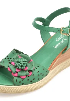 Sandale FLAVIA PASSINI verzi, 10101, din piele naturala imagine