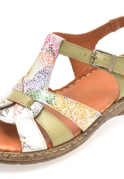 Sandale FLAVIA PASSINI verzi, 2320, din piele naturala imagine