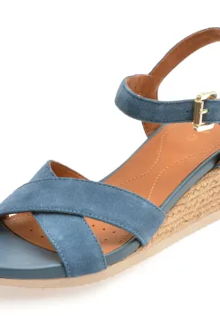 Sandale GEOX albastre, D55HHB, din piele intoarsa imagine