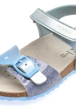 Sandale GEOX albastre, J558MG, din piele ecologica imagine