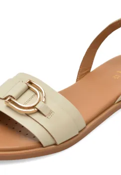 Sandale GEOX bej, D65SDB, din piele naturala imagine