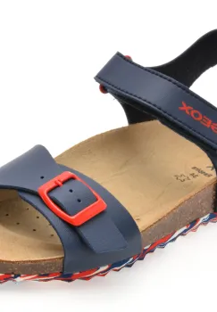 Sandale GEOX bleumarin, J028LB, din piele ecologica imagine