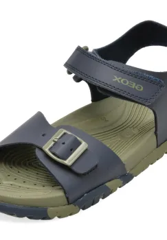 Sandale GEOX bleumarin, J35HMA, din piele ecologica imagine