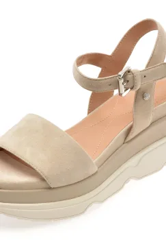 Sandale GEOX gri, D02HBC, din piele intoarsa imagine