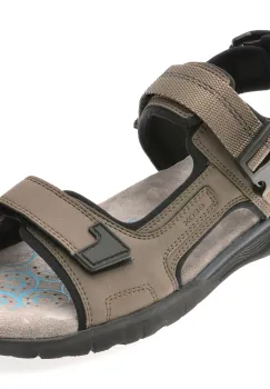 Sandale GEOX gri, U55ELB, din piele ecologica imagine