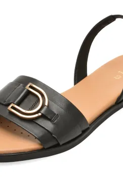 Sandale GEOX negre, D65SDB, din piele naturala imagine