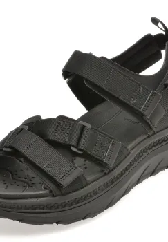 Sandale GEOX negre, U55L0A, din piele ecologica imagine