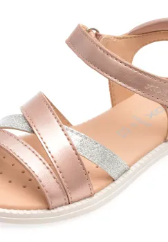 Sandale GEOX roz, J5235D, din piele ecologica imagine