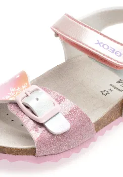 Sandale GEOX roz, J558MG, din piele ecologica imagine