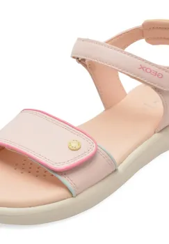 Sandale GEOX roz, J65MSC, din piele ecologica imagine