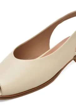 Sandale GOLD DEER bej, 420928, din piele naturala imagine