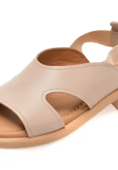 Sandale GOLD DEER gri, 22026, din piele naturala imagine