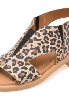 Sandale GOLD DEER maro, 22025, din piele naturala imagine
