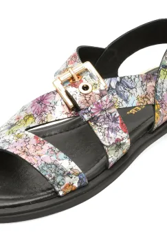Sandale GOLD DEER multicolor, 458015, din piele naturala imagine