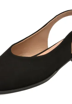 Sandale GOLD DEER negre, 420928, din piele intoarsa imagine