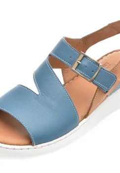 Sandale GOTSI albastre, EV4017, din piele naturala imagine