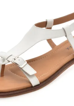 Sandale GRYXX albe, 1352C27, din piele naturala imagine