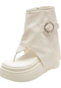 Sandale GRYXX albe, 160, din material textil imagine