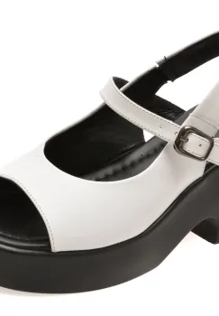 Sandale GRYXX albe, 1766211, din piele naturala imagine