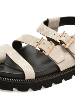 Sandale GRYXX albe, 428934, din piele naturala imagine