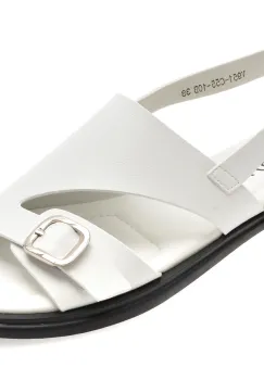 Sandale GRYXX albe, 8951C55, din piele naturala imagine