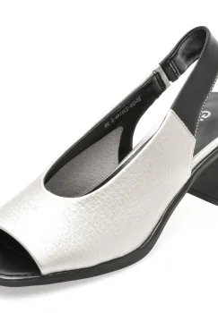 Sandale GRYXX argintii, 5428, din piele naturala imagine