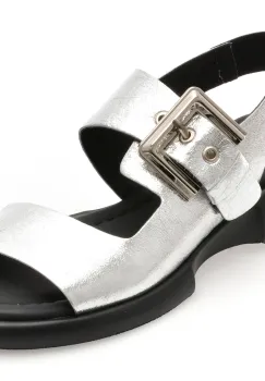 Sandale GRYXX argintii, 734102, din piele naturala imagine