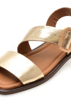 Sandale GRYXX aurii, 5001690, din piele naturala imagine