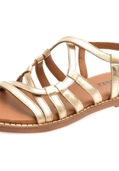 Sandale GRYXX aurii, AUDREY5, din piele naturala imagine