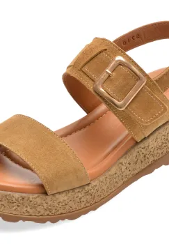 Sandale GRYXX bej, 5710, din piele intoarsa imagine