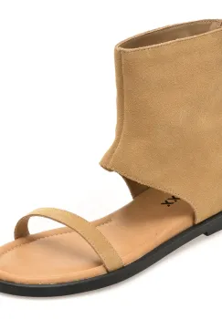 Sandale GRYXX bej, 9192, din piele intoarsa imagine
