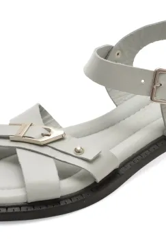 Sandale GRYXX gri, 150576, din piele naturala imagine