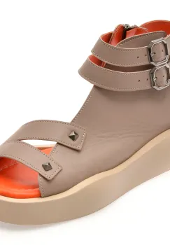 Sandale GRYXX gri, 2452947, din piele naturala imagine