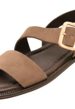 Sandale GRYXX gri, 5001690, din piele intoarsa imagine
