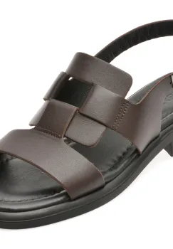 Sandale GRYXX maro, 1763900, din piele naturala imagine