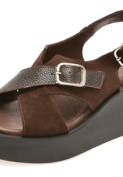 Sandale GRYXX maro, 4212641, din piele naturala imagine