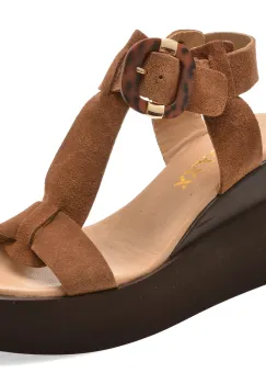 Sandale GRYXX maro, 4842611, din piele intoarsa imagine