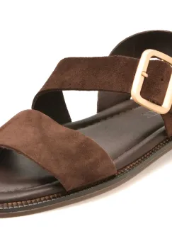Sandale GRYXX maro, 5001690, din piele intoarsa imagine
