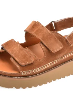 Sandale GRYXX maro, 5071003, din piele intoarsa imagine