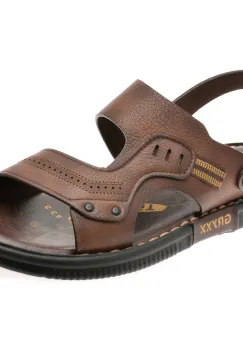Sandale GRYXX maro, 69C01, din piele naturala imagine