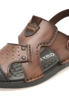 Sandale GRYXX maro, T6388, din piele naturala imagine