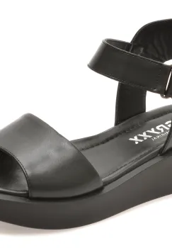 Sandale GRYXX negre, 1.36E+124, din piele naturala imagine