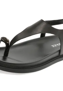 Sandale GRYXX negre, 1186, din piele naturala imagine