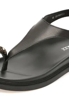 Sandale GRYXX negre, 1186, din piele naturala imagine