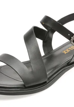 Sandale GRYXX negre, 1294, din piele naturala imagine